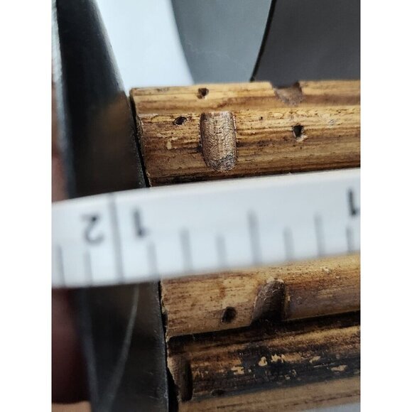 Vintage Tall Cylinder Bamboo Votive Candle Holder Set Of Three Rustic Bohemian - Picture 9 of 11